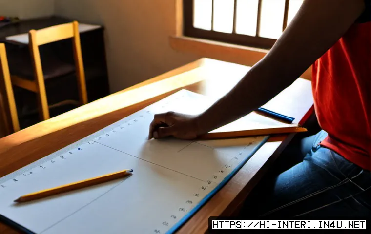 Home 17 실내건축 시험 준비를 위한 학습 자료 - Photorealistic Indian architecture student preparing for an interior design examination at a neat su...